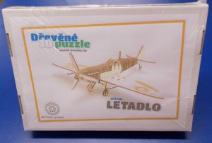 Dřevěné 3D puzzle - letadlo Spitfire