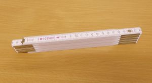 Metr dřevěný PF10 duplex , certifikace přesnosti EG III