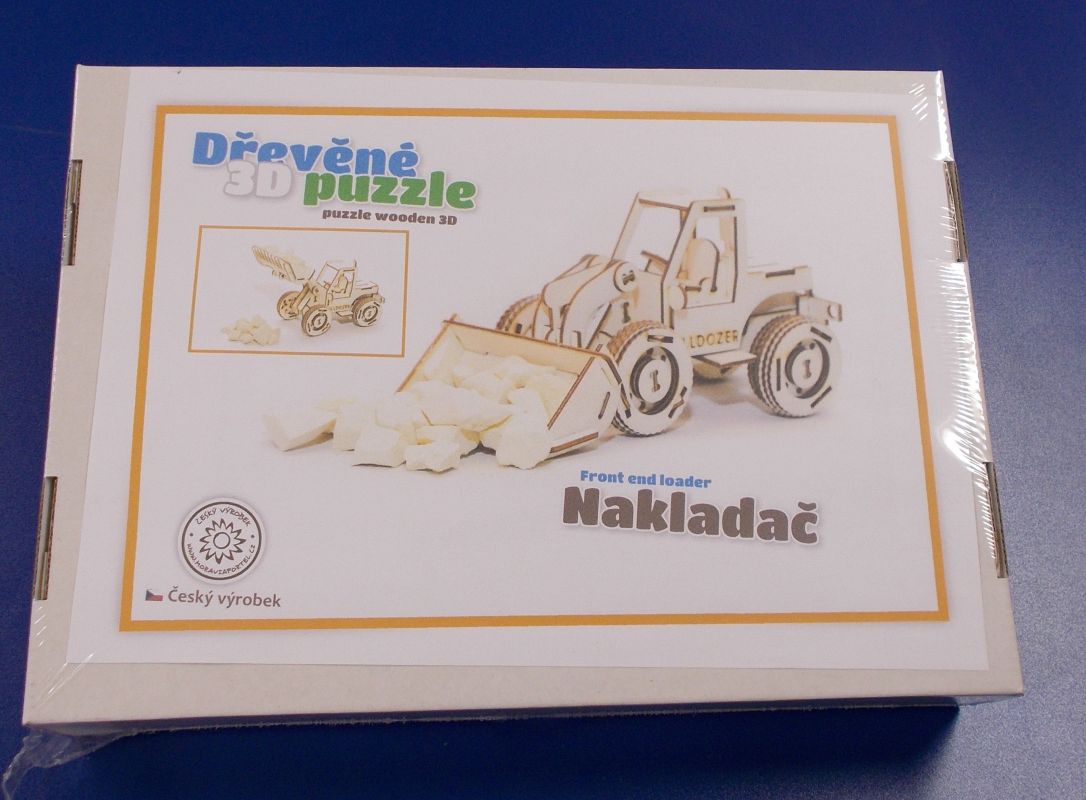 Dřevěné 3D puzzle - model nakladač