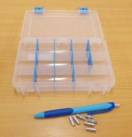 Krabička-organizer , transparentní 168x115x35 mm