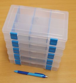 Krabička-organizer , transparentní 210x140x45 mm