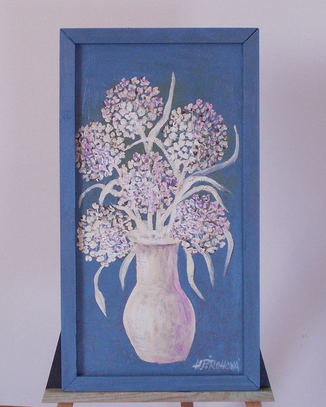 Obraz Okrasný česnek 26x48 cm, akryl