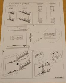 Výsuvný dvojkoš,Chrom,částečný výsuv FGV s tlumením, 200mm,levý