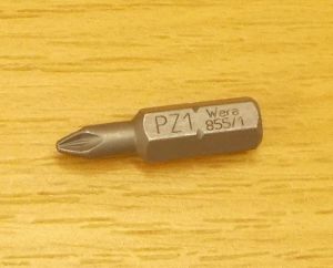 bit , značka wera, PZ 1 - 25 mm , balení = 1kus