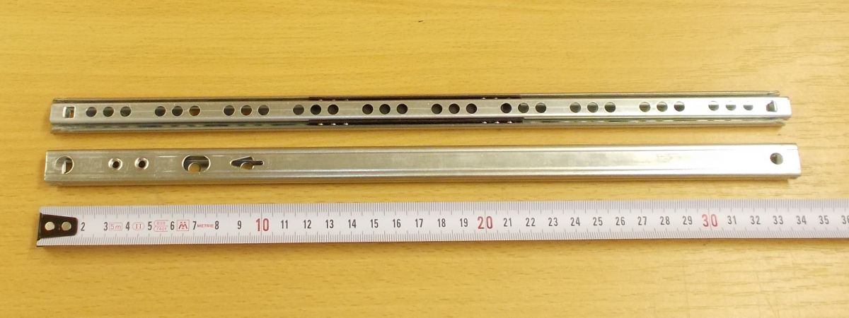 Kuličkový mikrovýsuv, minivýsuv - délka 340 mm - balení=1pár