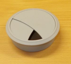 Průchodka kabelová, zaklapávací 70 mm - šedá