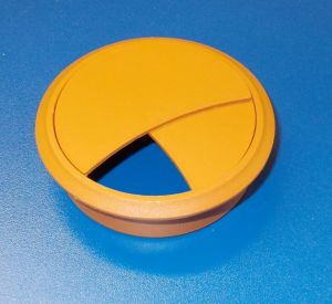 Průchodka kabelová, zaklapávací 70 mm - třešeň tmavá