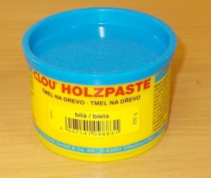Tmel na dřevo CLOU Holzpaste - barva bílá - 250 g