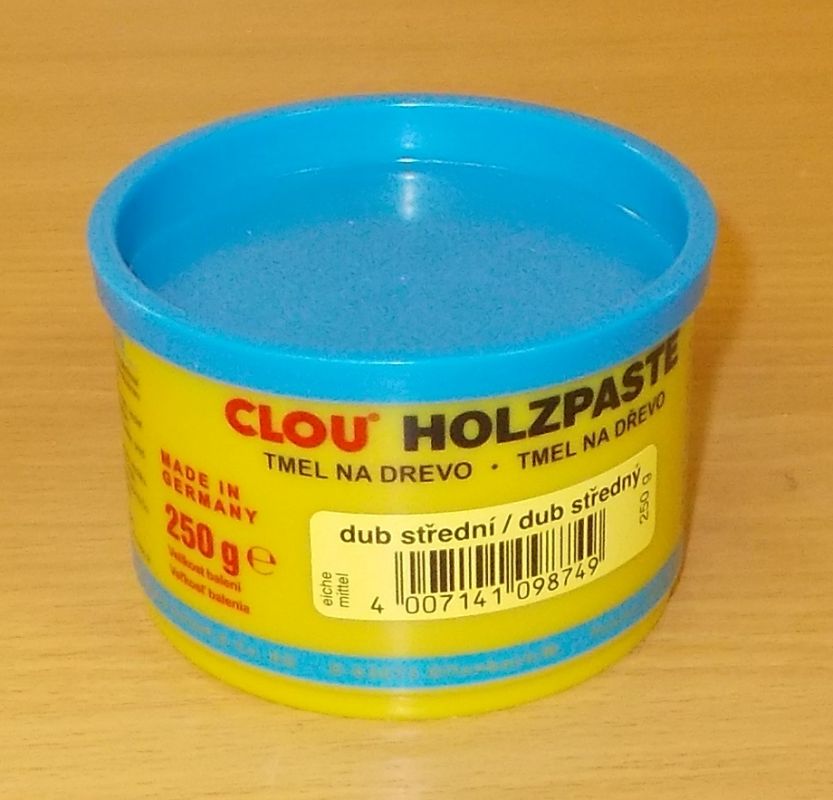 Tmel na dřevo CLOU Holzpaste - barva dub střední - 250 g