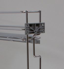 Výsuvný dvojkoš,VIBO,plnovýsuv quadro s tlumením., 150mm,pravý, pro spodní skříňku