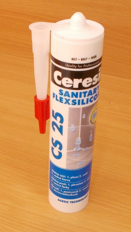 Ceresit CS 25 , silikon , bílý ,sanitární , 1kartuše - 280ml