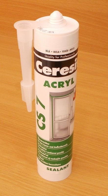 Ceresit CS 7 , akrylát , bílý ,přetíratelný , 1kartuše - 280ml