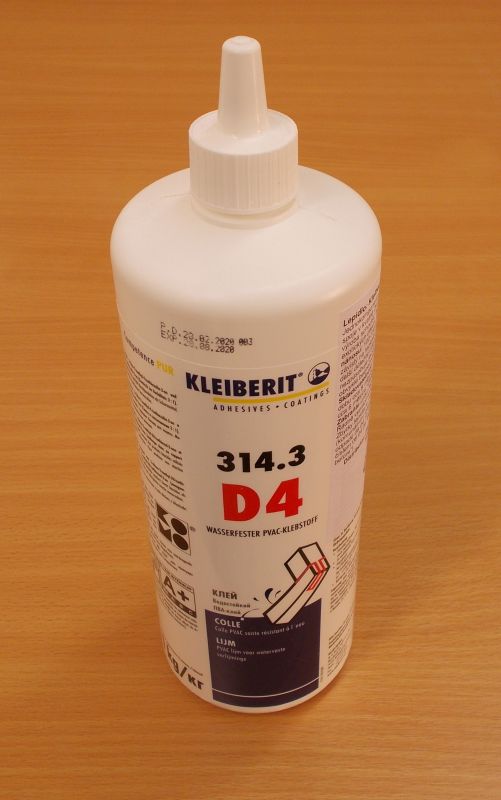 Lepidlo disperzní D4. Kleiberit 314. 3, láhev 1 kg