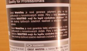 Montážní pěna nízkoexpanzní, pistolová , Whiteteq, 750ml