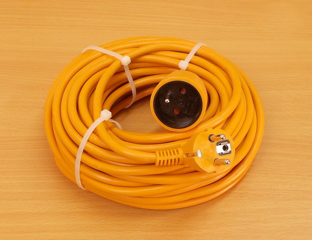 Prodlužovací kabel, 20 metrů, 1 zásuvka , 1 kus