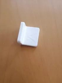 Rekt.kování pro boční montáž na korpus, sada - bílá, Hafele